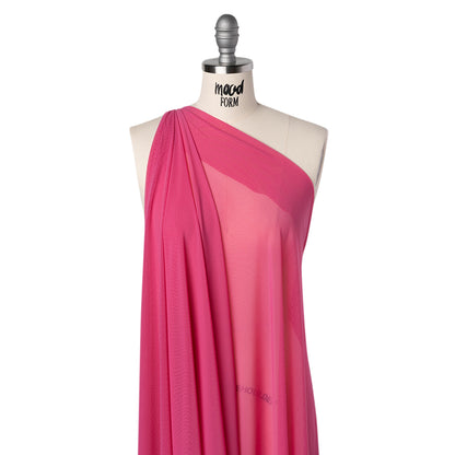 Nylon Stretch Mesh - Magenta - Bernetta Collection Folded