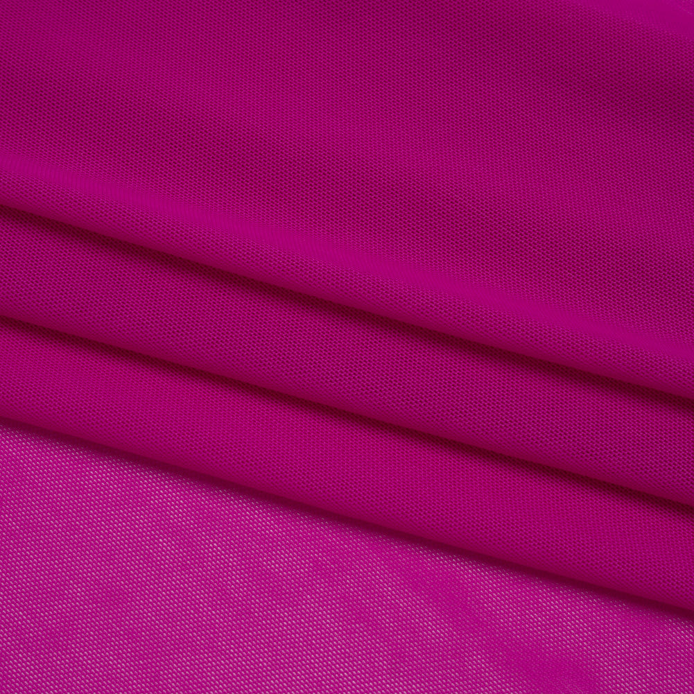 Nylon Stretch Mesh - Bright Fuchsia - Bernetta Collection - Detail