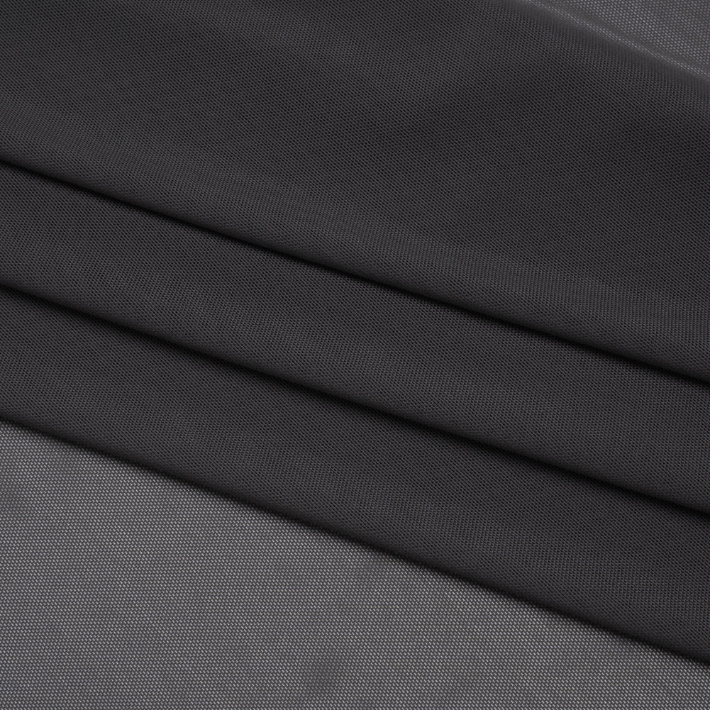 Nylon Stretch Mesh - Charcoal - Bernetta Collection Detail