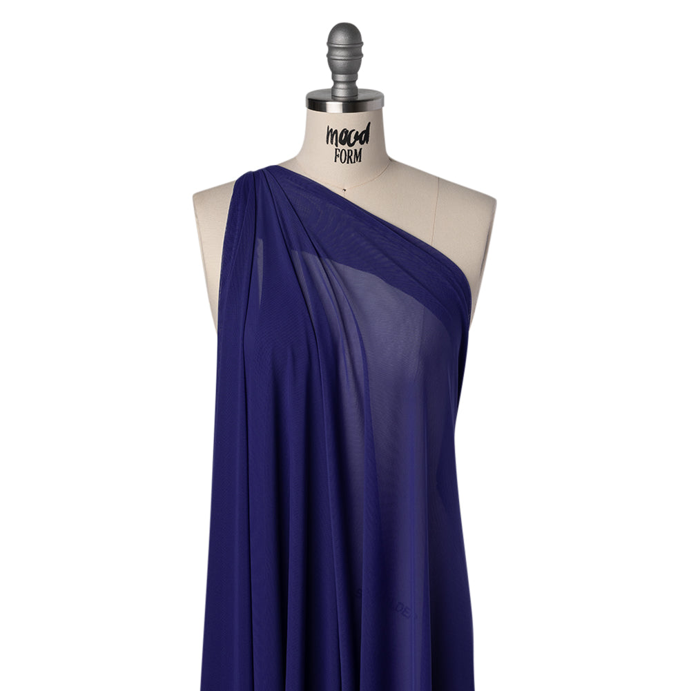 Nylon Stretch Mesh - Royal Blue - Bernetta Collection - Folded