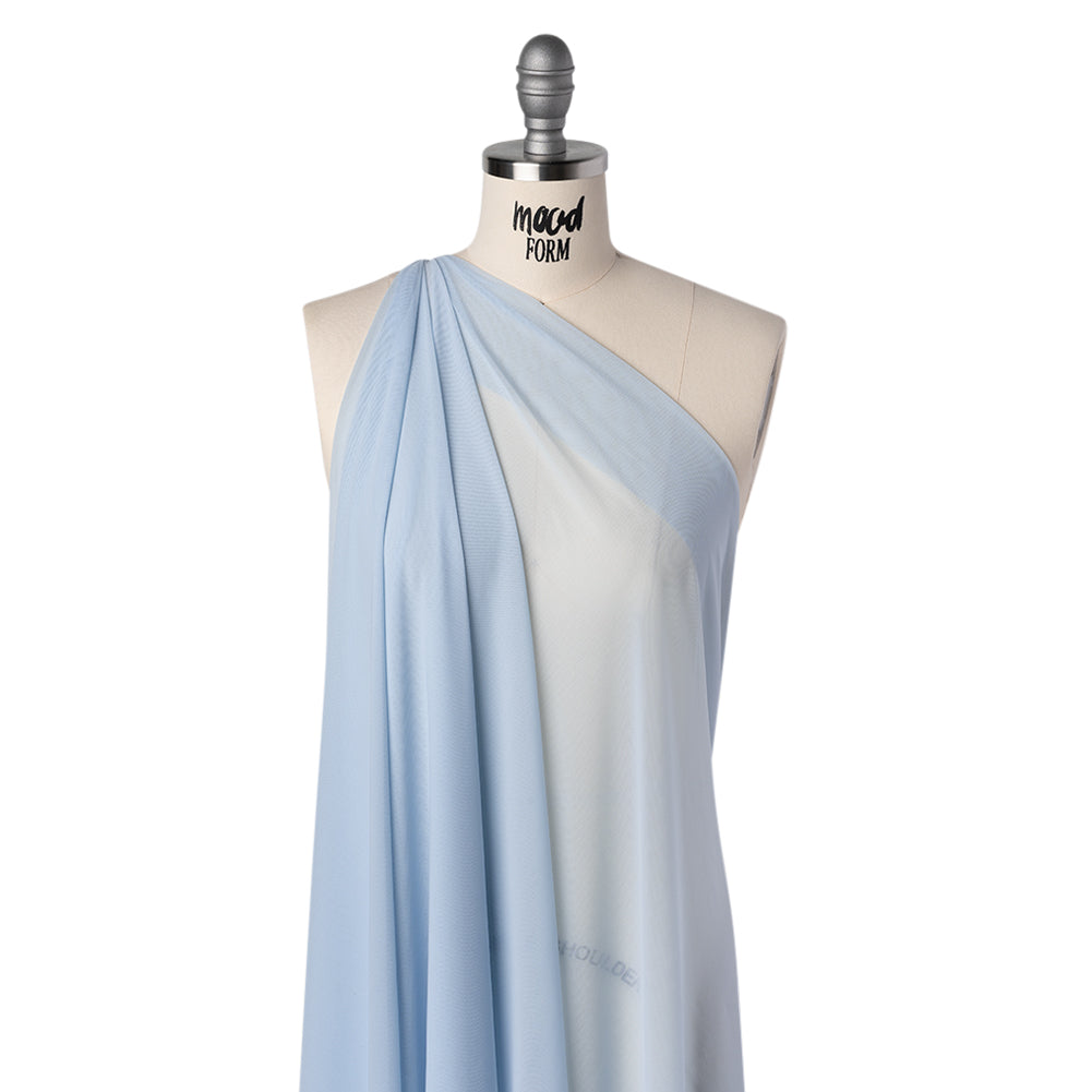 Nylon Stretch Mesh - Baby Blue - Bernetta Collection Folded