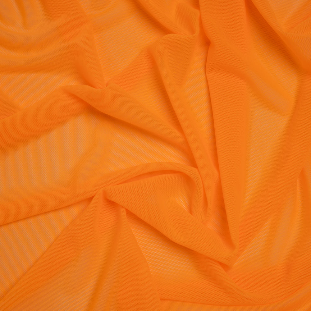 Nylon Stretch Mesh - Hi Vis Orange - Bernetta Collection - Drape