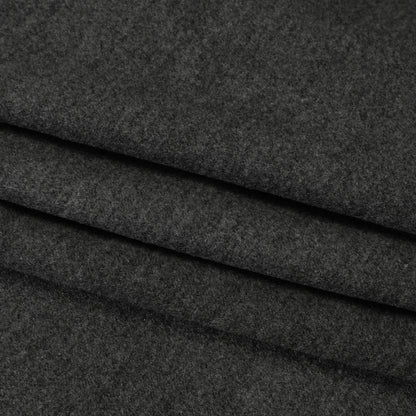 Ultra Soft Brushed Silk and Wool Suiting Made in Italy - Heathered Gray - Deadstock