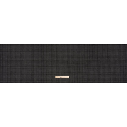 Super 130s Wool Suiting Made in Italy - Charcoal, Black and Brown Plaid - Deadstock