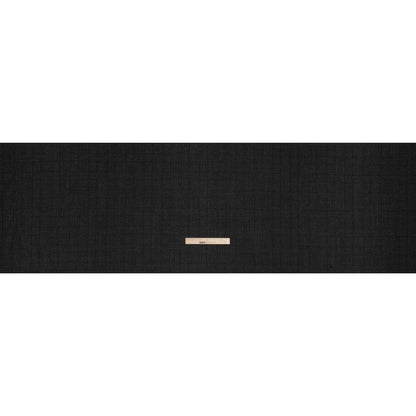 Super 110s Wool Twill Suiting Made in Italy - Black and White Glen Plaid - Deadstock