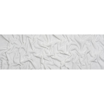 Double Faced Minky Fleece - White - Avery Collection