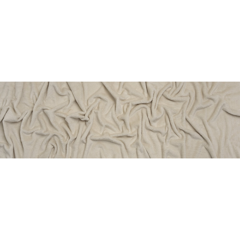 Double Faced Minky Fleece - Eggshell - Avery Collection - Full