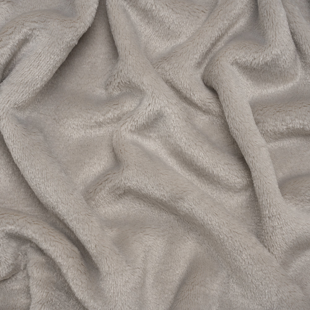 Double Faced Minky Fleece - Platinum - Avery Collection