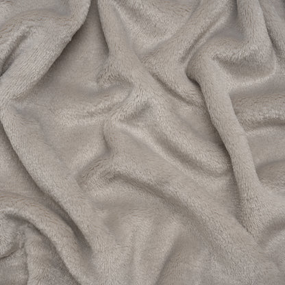 Double Faced Minky Fleece - Platinum - Avery Collection