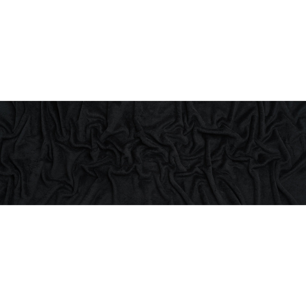 Double Faced Minky Fleece - Black - Avery Collection - Full