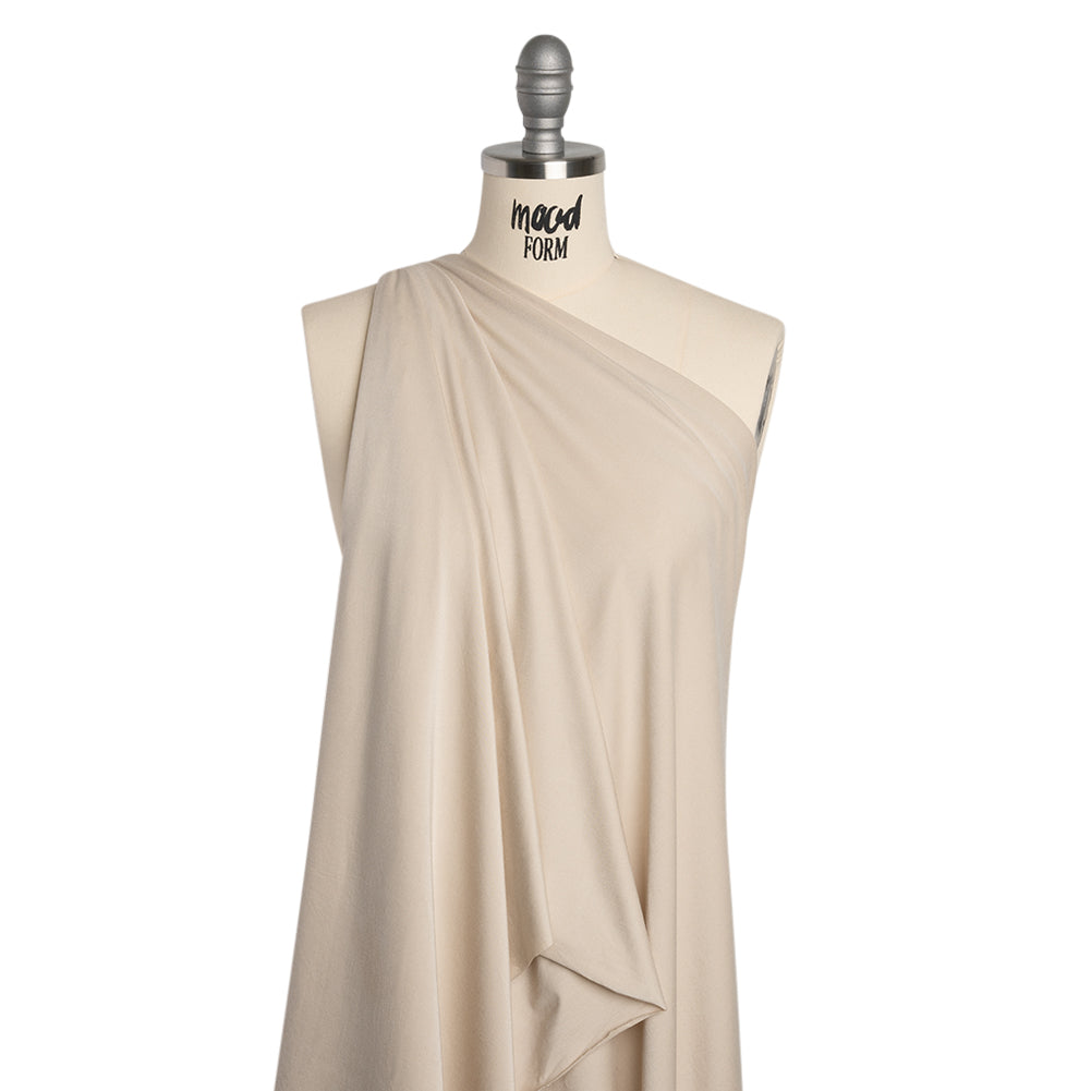 Stretch Bamboo Jersey - Pale Beige - Willow Collection - Drape