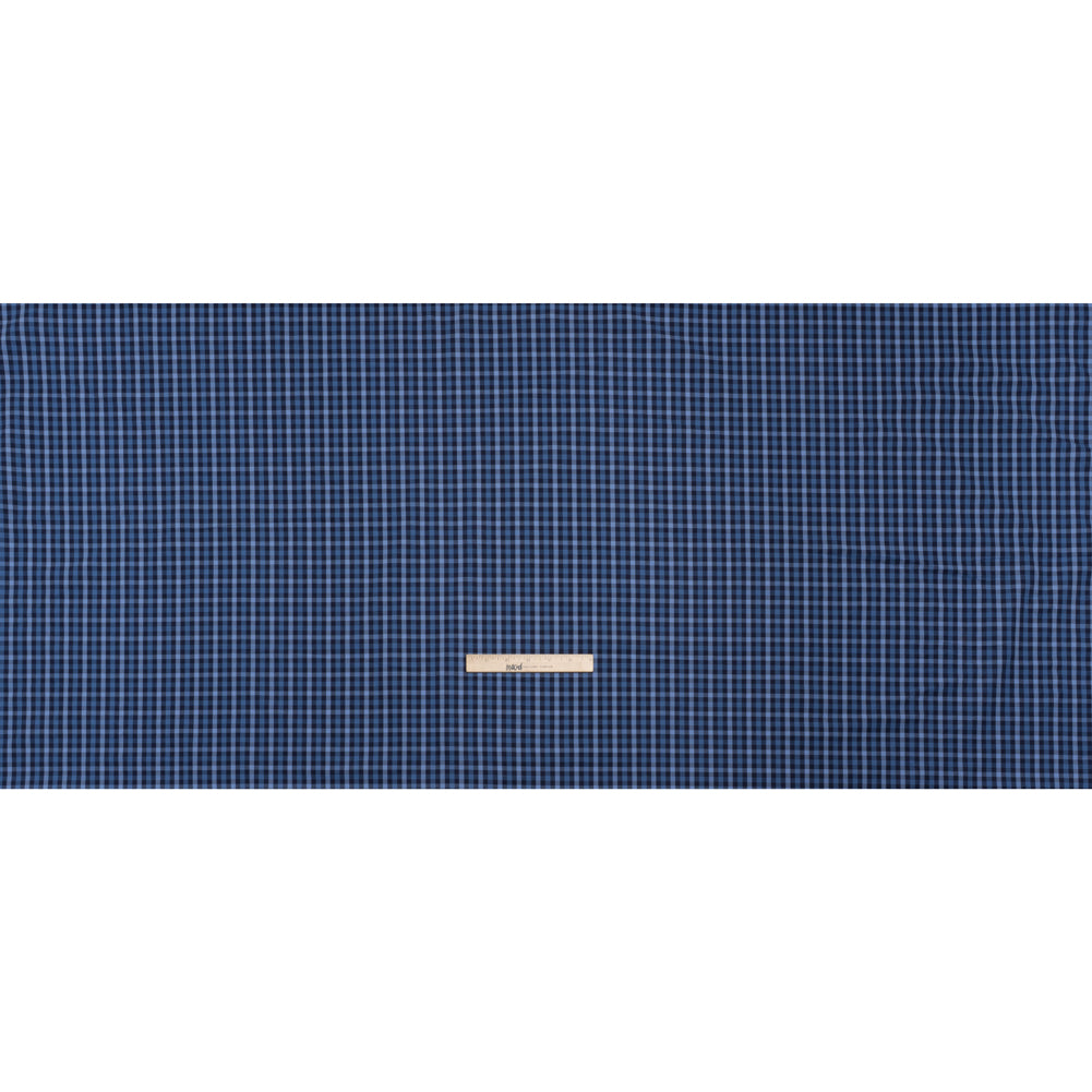Cotton Shirting - Shades of Blue Tattersall Check - Deadstock - Full