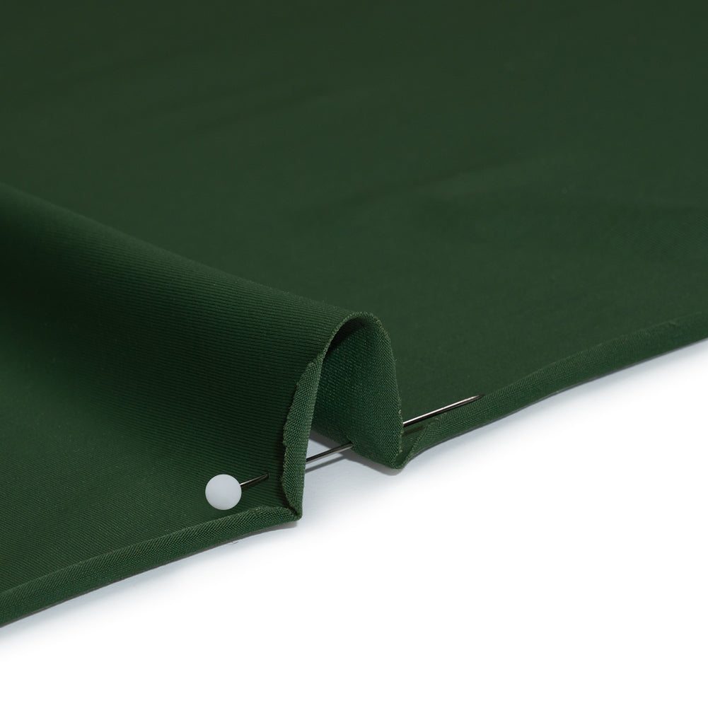 Stretch Nylon Jersey - Forest Green - Designer Deadstock - Detail