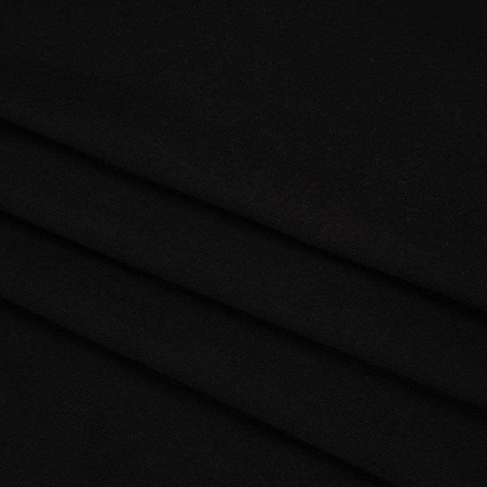 Tubular Cotton Jersey 22" - Black - Folded