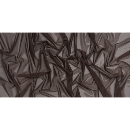 Nylon Stretch Mesh - Chocolate - Deadstock
