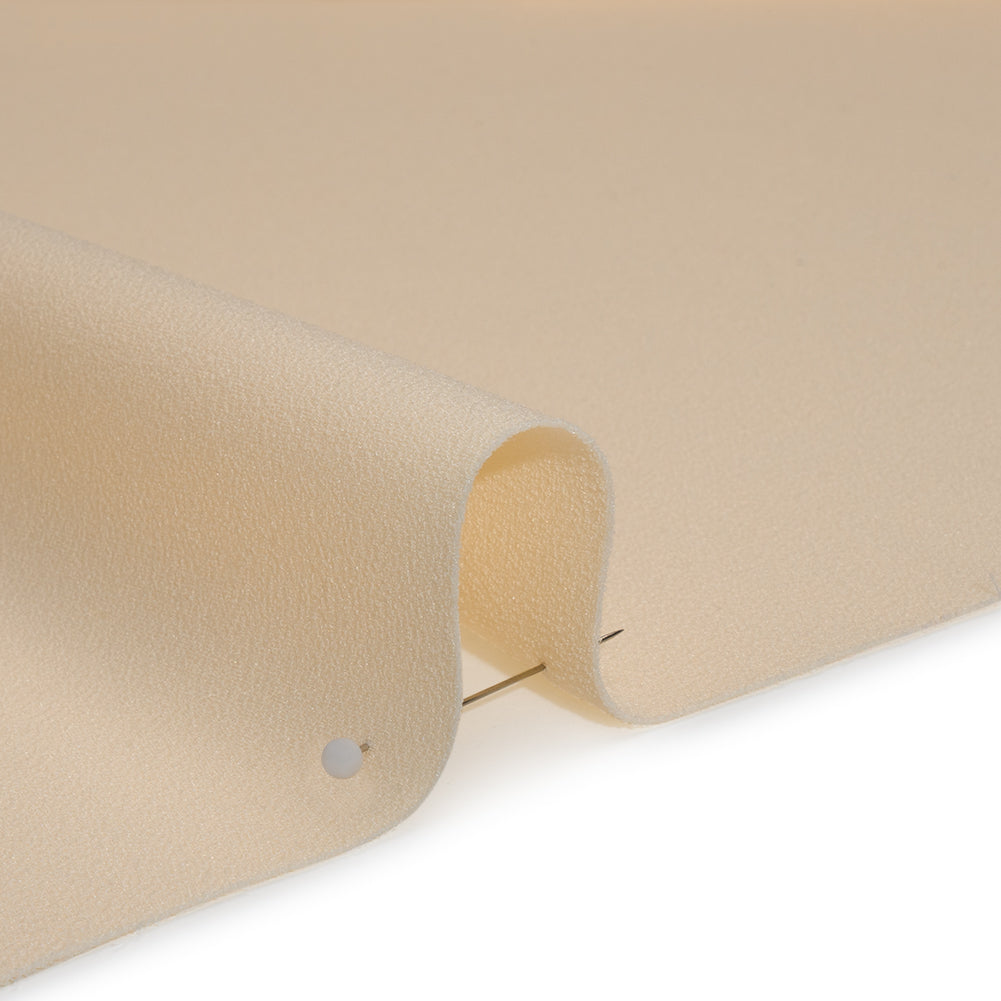 Stretch Polyester Crepe by Alex Perry - Cream - Designer Deadstock - Detail