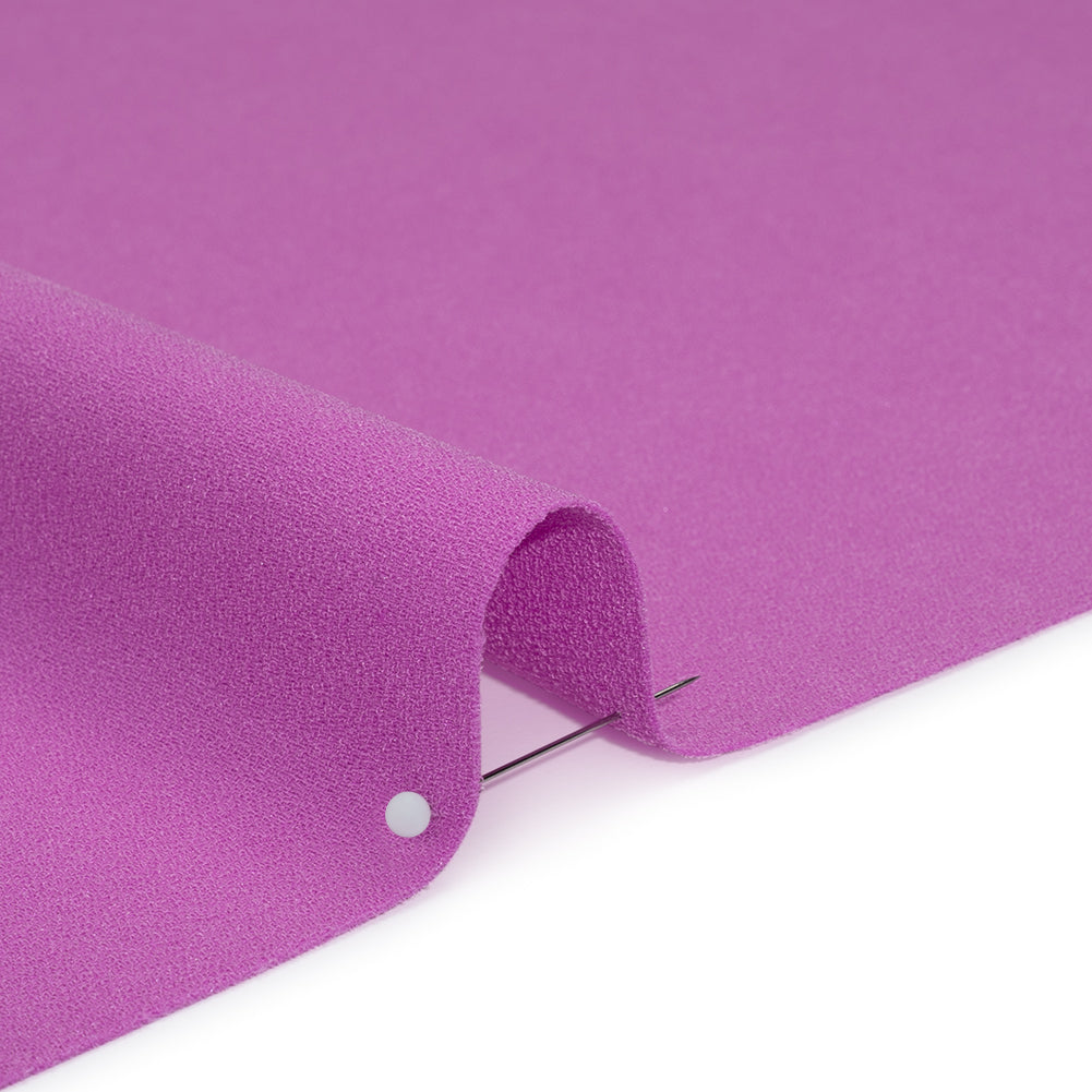 Stretch Polyester Crepe by Alex Perry - Orchid - Designer Deadstock - Detail