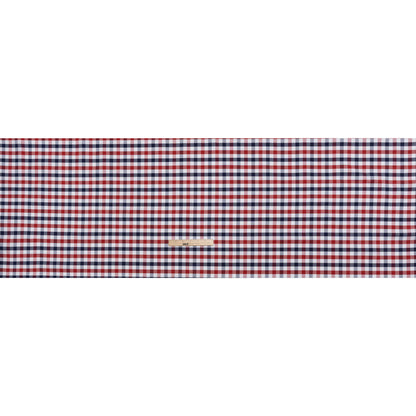 Cotton Oxford Shirting - Red, White and Blue Tattersall Checks - Deadstock