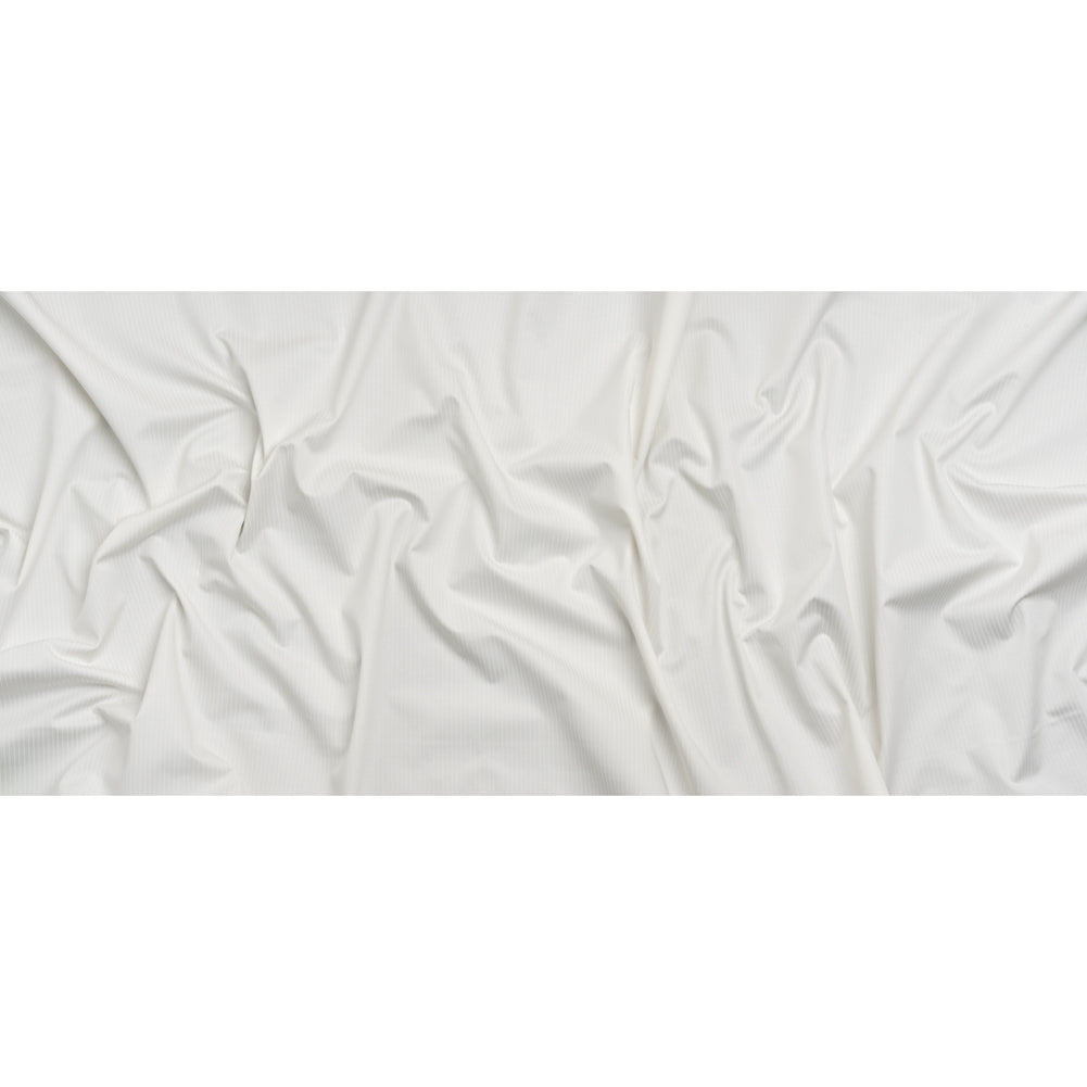 Cotton Twill - White on White Stripes - Deadstock - Full
