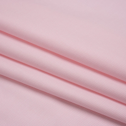 Cotton Oxford Shirting - Baby Pink and White Micro Checks - Deadstock
