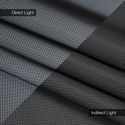 Bonded Mesh and Reflective Fabric - Silver Gray and Black Folded