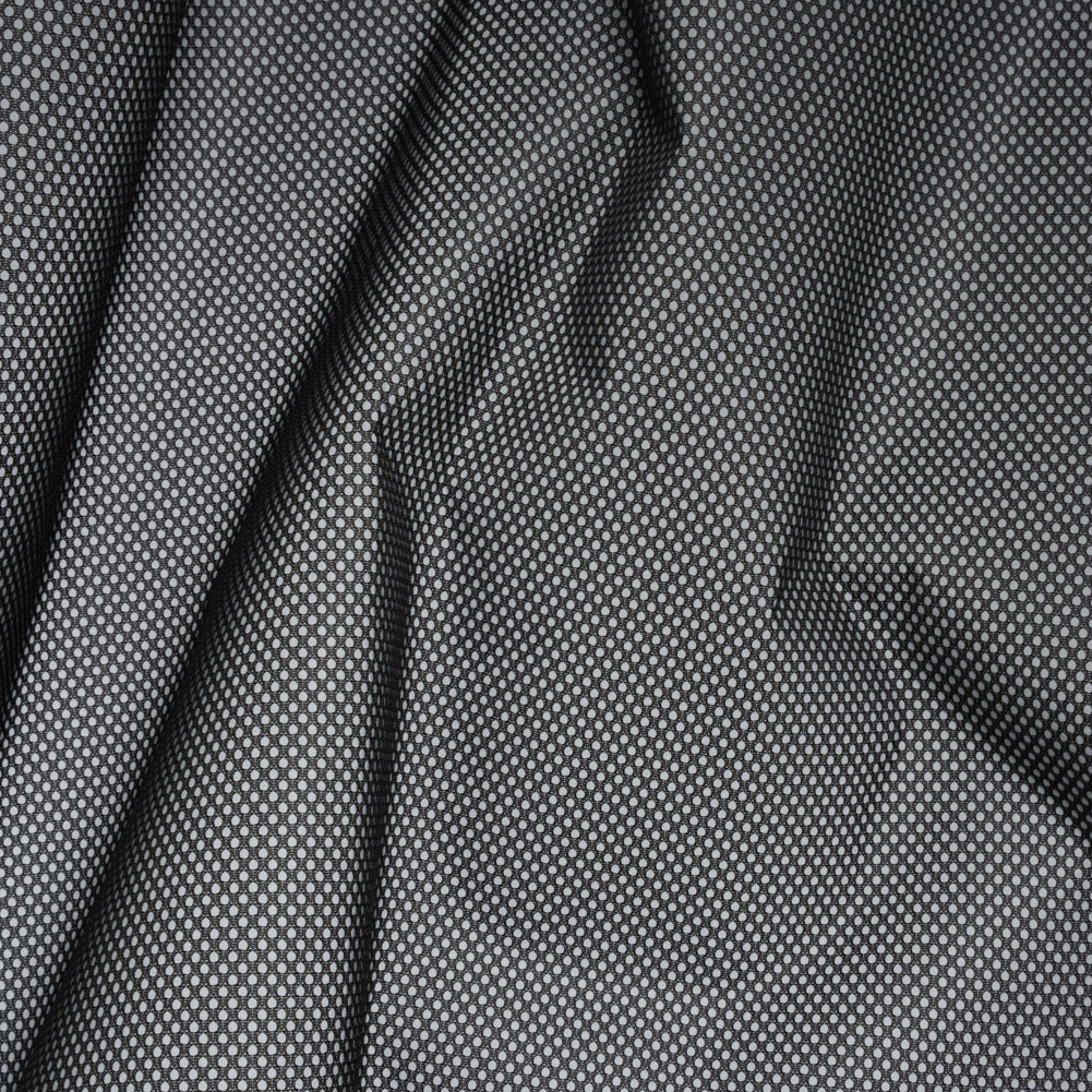 Bonded Mesh and Reflective Fabric - Silver Gray and Black