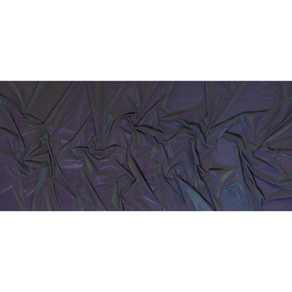 Super Soft Reflective Fabric - Rainbow on Black