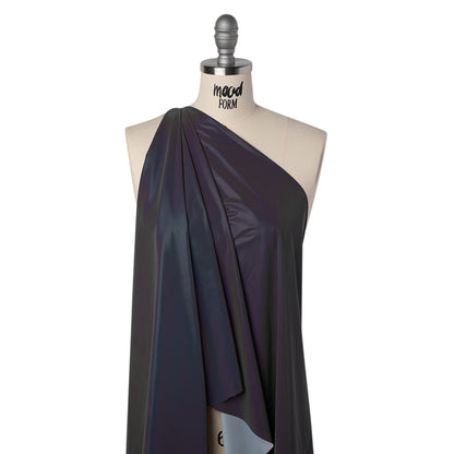 Super Soft Reflective Fabric - Rainbow on Black