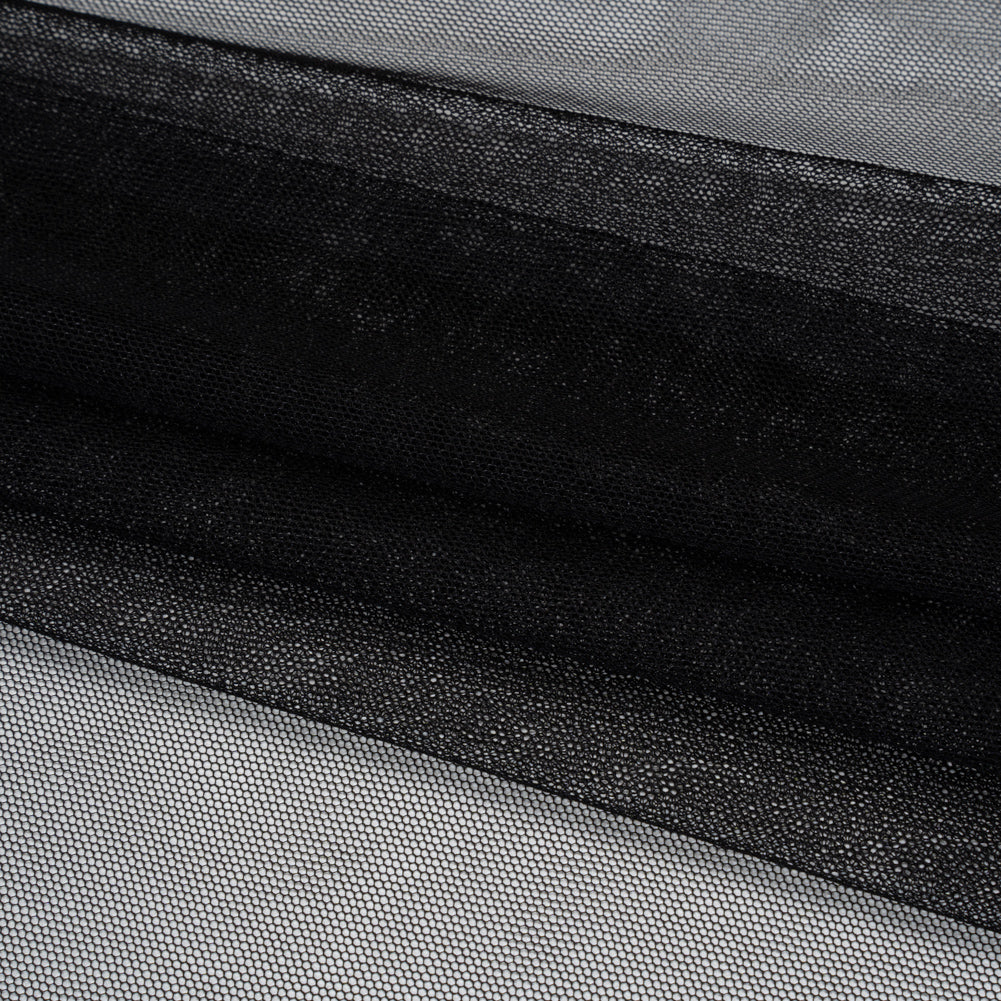 Polyester Mesh - Black - Designer Deadstock - Detail