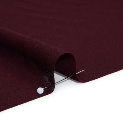 Polyester Chiffon - Burgundy - Designer Deadstock Detail