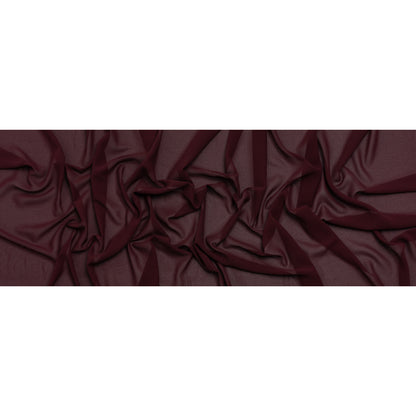 Polyester Chiffon - Burgundy - Designer Deadstock Full