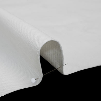 Cotton Blend Stretch Denim - White - Deadstock