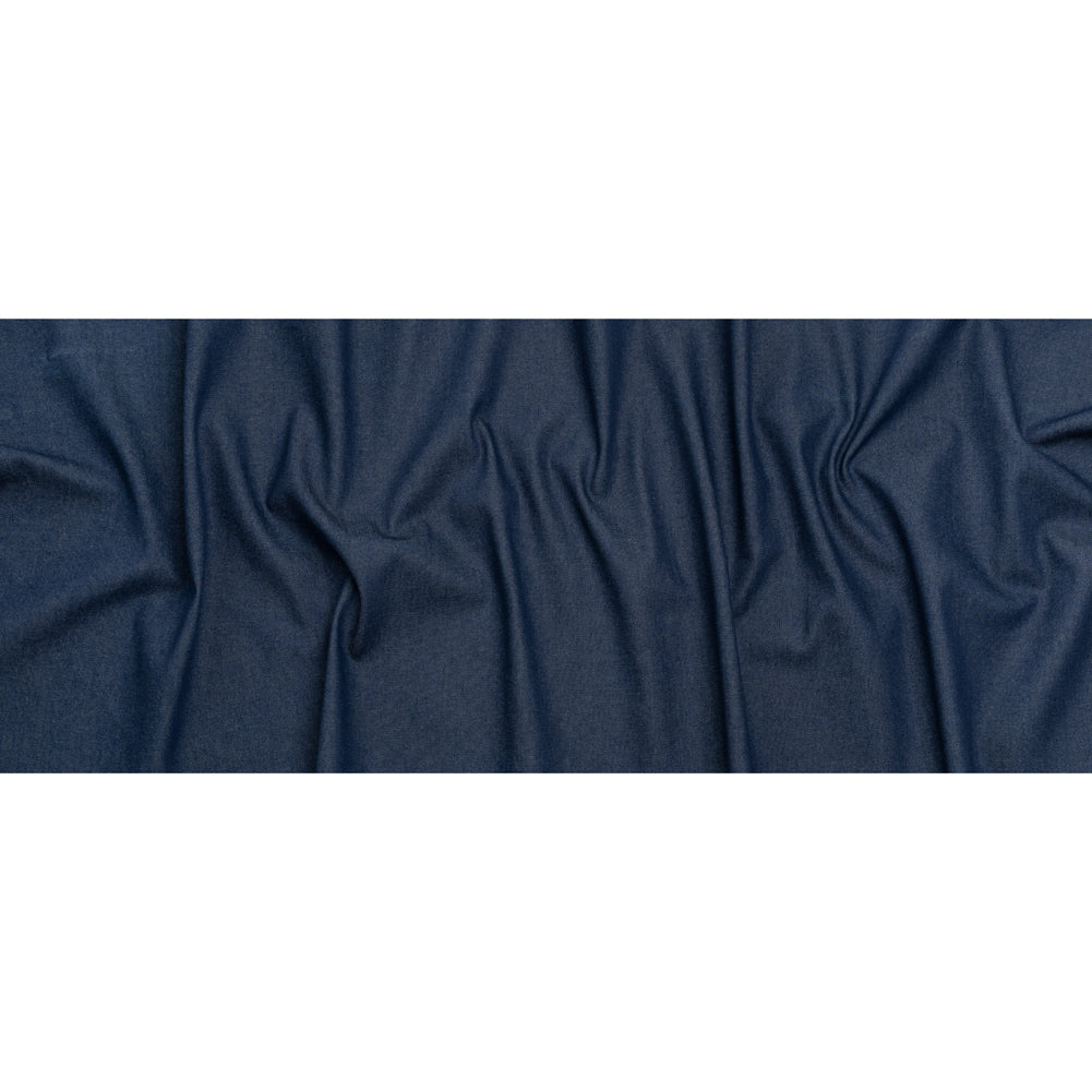 Lightweight Rigid Cotton Denim Twill - Light Indigo and Cream - Deadstock - Full