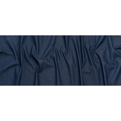 Lightweight Rigid Cotton Denim Twill - Light Indigo and Cream - Deadstock