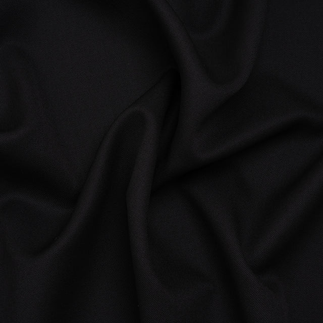 Wool Twill Suiting by Alexander McQueen - Black - Designer Deadstock