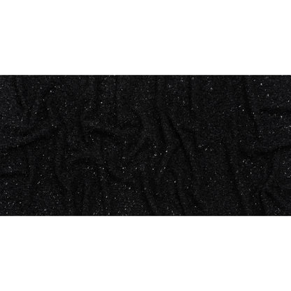 Wool Blend Tweed Boucle by Balenciaga - Black with Metallic Yarns - Designer Deadstock