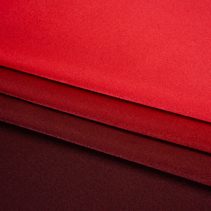 Silk Charmeuse Print 16MM, Made in Italy - Burgundy, Red and Pink Ombre