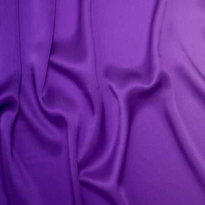 Silk Charmeuse Print 16MM, Made in Italy - Lavender, Grape and Dark Purple Ombre