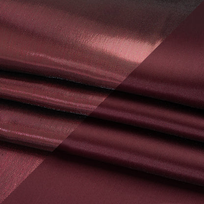 Double Faced Lame Mikado - Wine - Sara Collection
