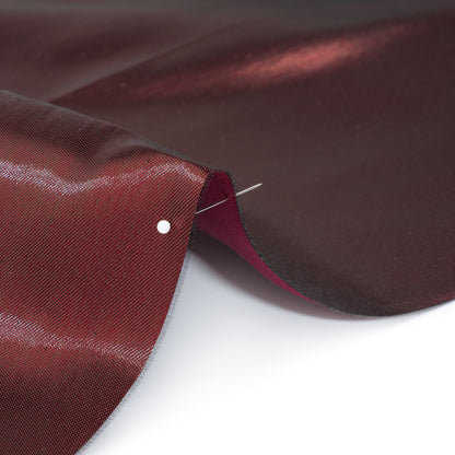 Double Faced Lame Mikado - Wine - Sara Collection