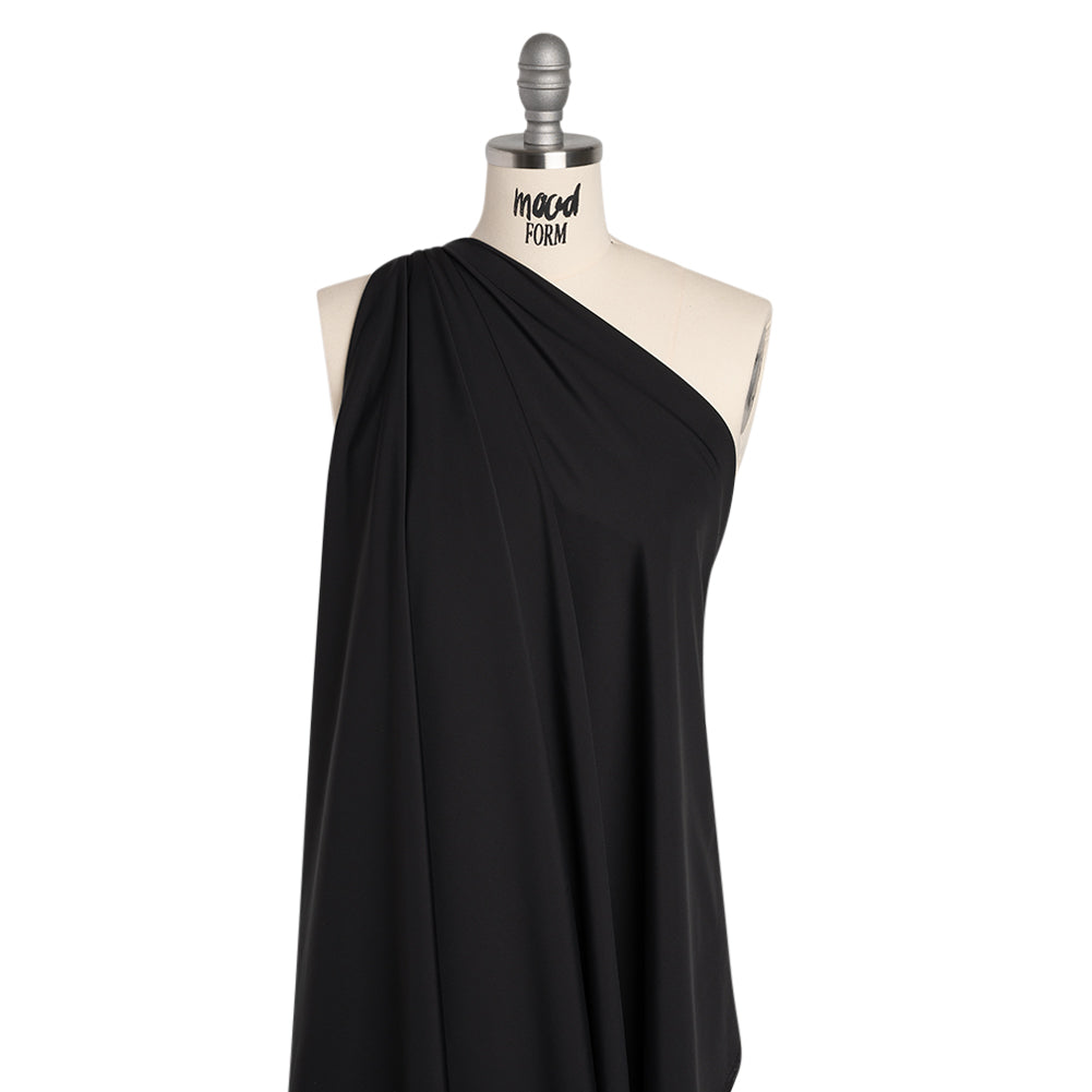 Yaya Han Matte Nylon Spandex Tricot Knit with 4-Way Stretch - Black - Cosplay Collection - Drape