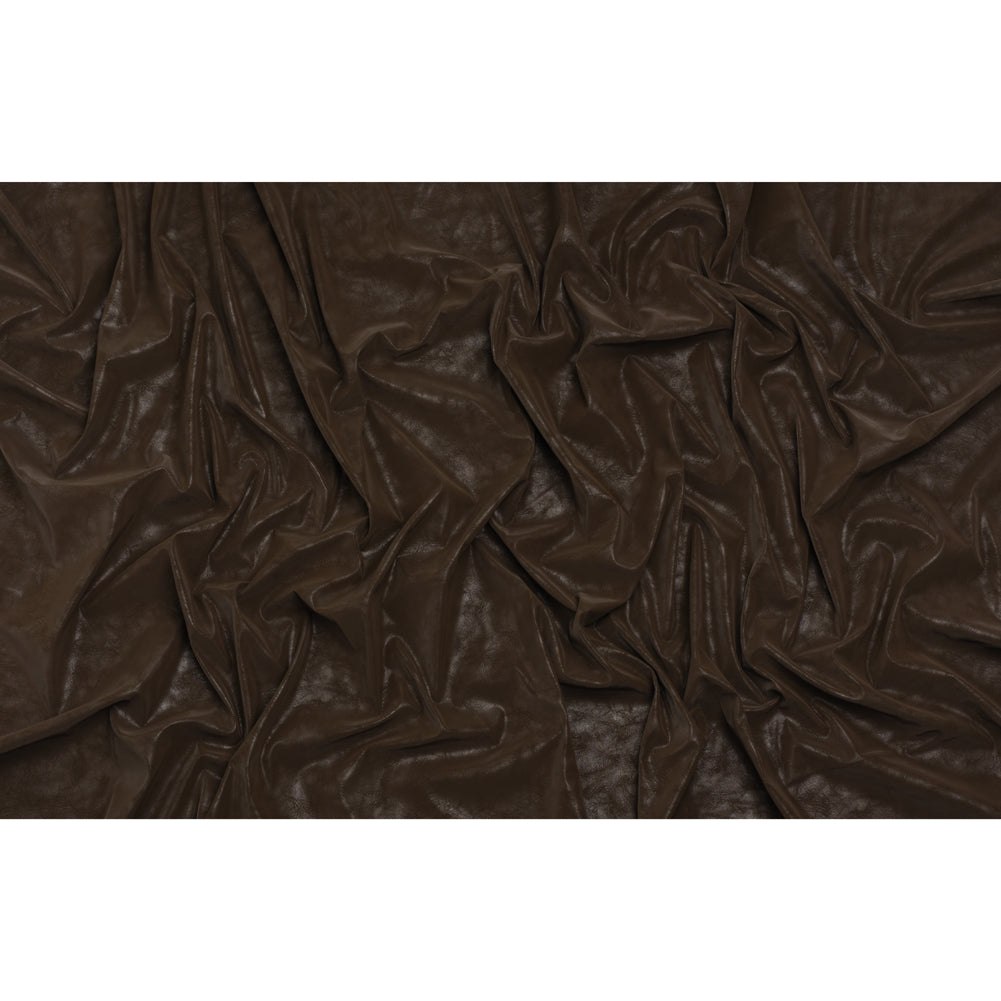 Yaya Han Soft Stretch Faux Leather/Pleather - Distressed Dark Brown with Brushed Backing - Cosplay Collection - Full