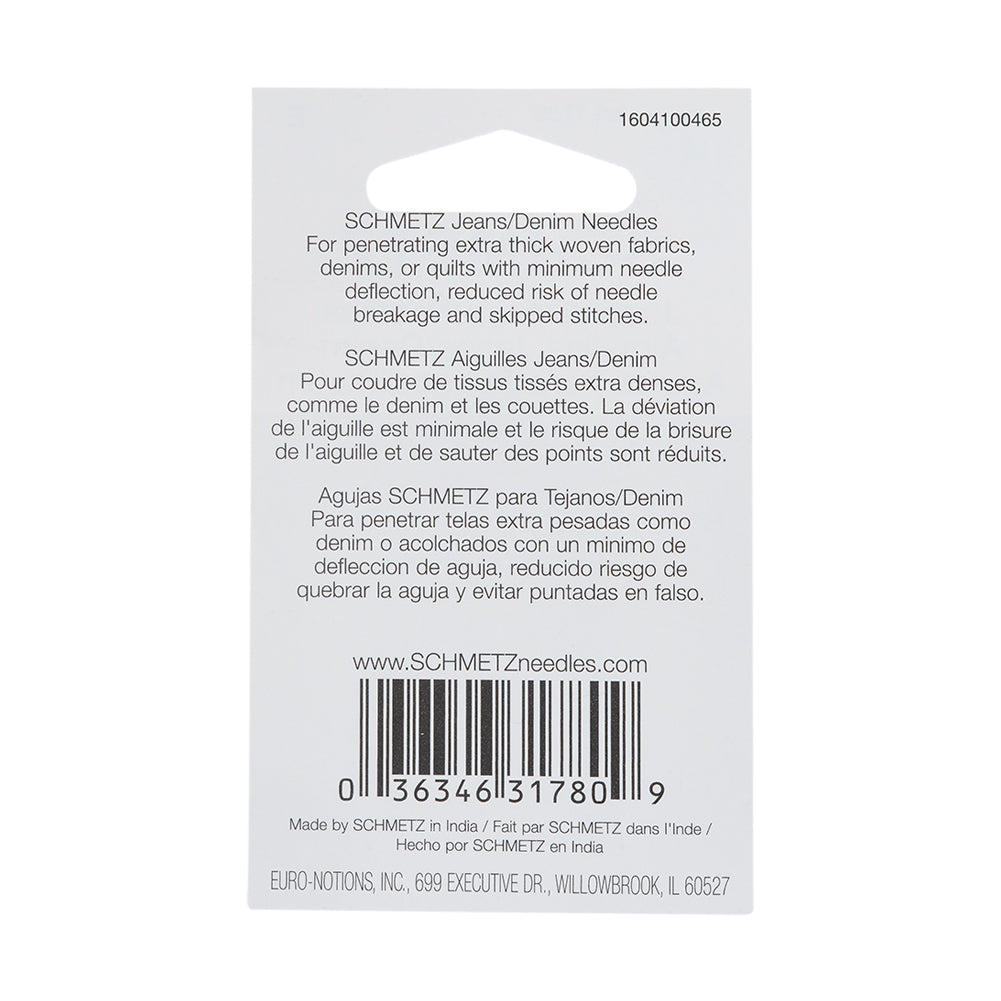 Schmetz Denim/Jeans Machine Needles - 70/10 - 5 ct - Detail