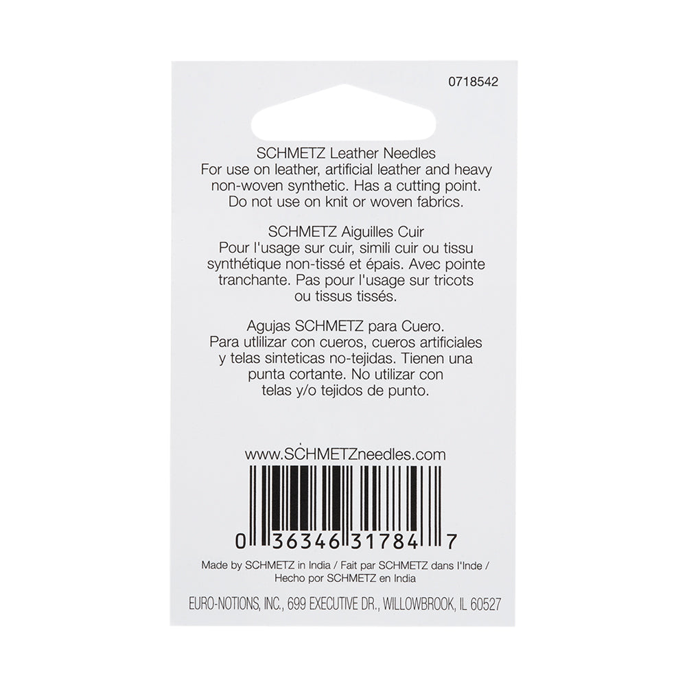 Schmetz Leather Machine Needles - 80/12 - 5 ct - Detail