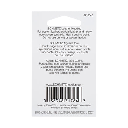 Schmetz Leather Machine Needles - 80/12 - 5 ct