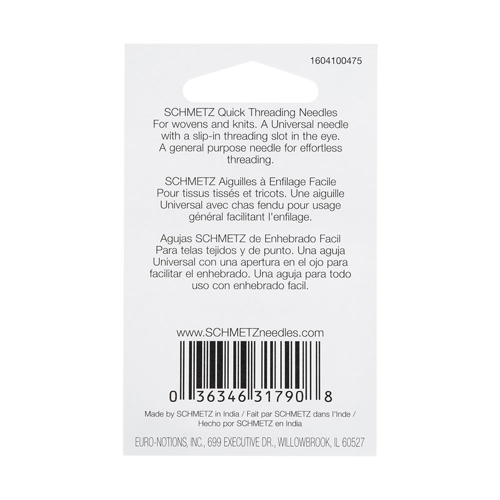 Schmetz Self-Threading Machine Needles - 80/12 - 5 ct - Detail