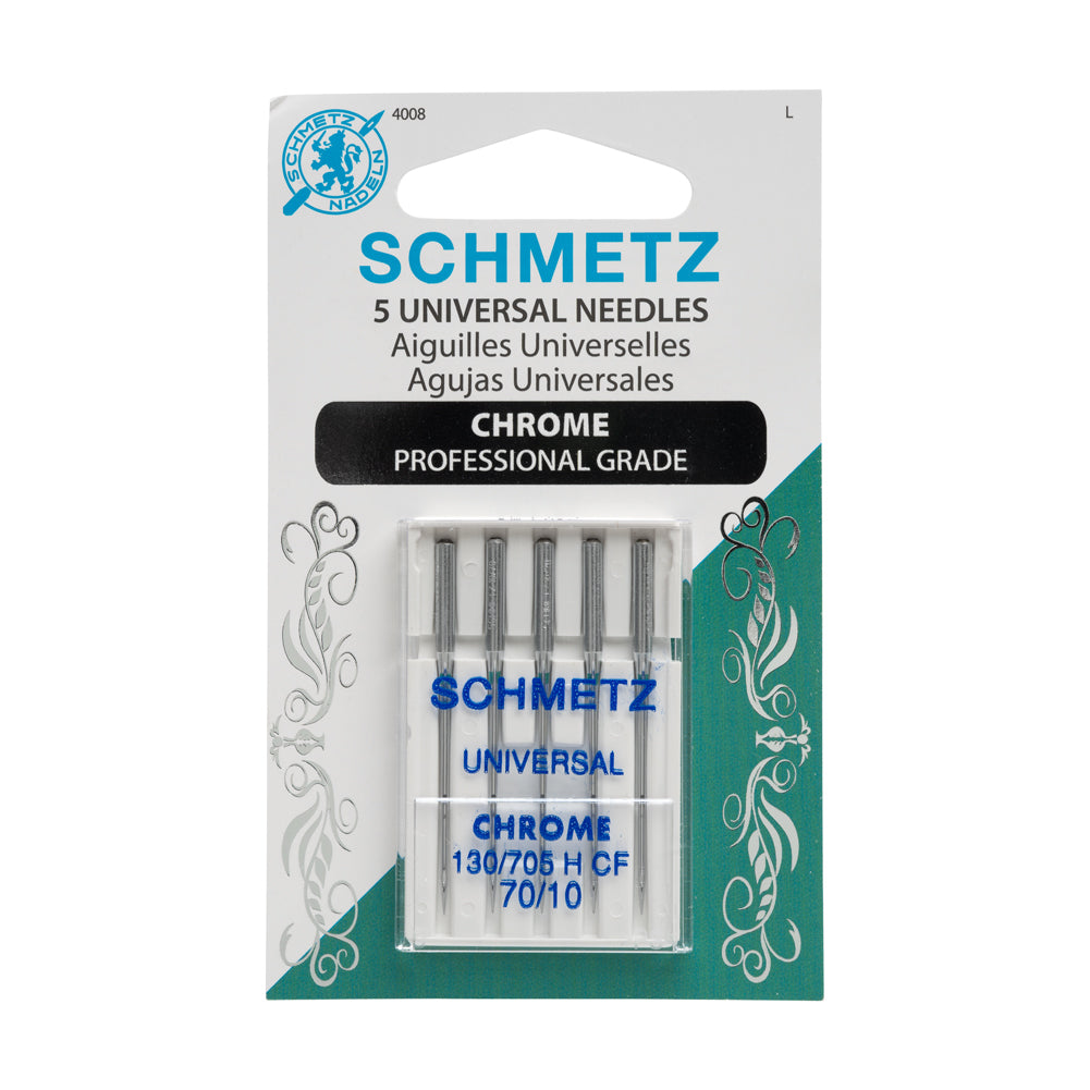 Schmetz Chrome Universal Machine Needles - 70/10 - 5 ct