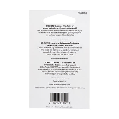Schmetz Chrome Stretch Machine Needles - 75/11 - 5 ct
