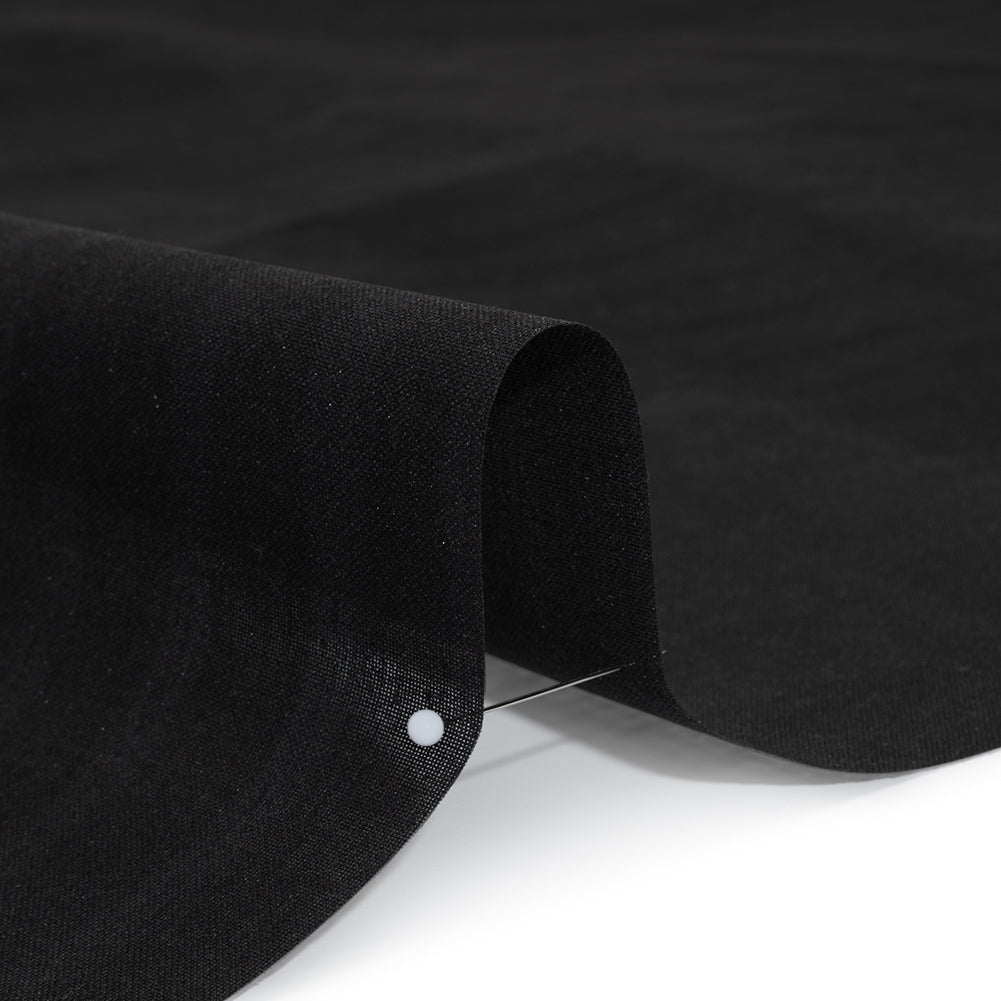 Lightweight Cotton Buckram Interfacing - Black - Deadstock - Detail