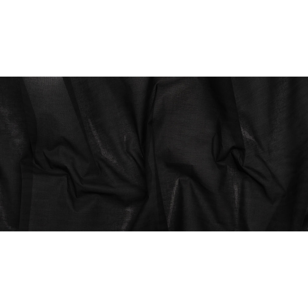 Lightweight Cotton Buckram Interfacing - Black - Deadstock - Full